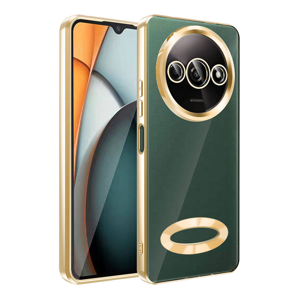 Xiaomi Redmi A3 4G 2024 Uyumlu Kılıf Kamera Korumalı Logo Gösteren Zore Omega Kapak