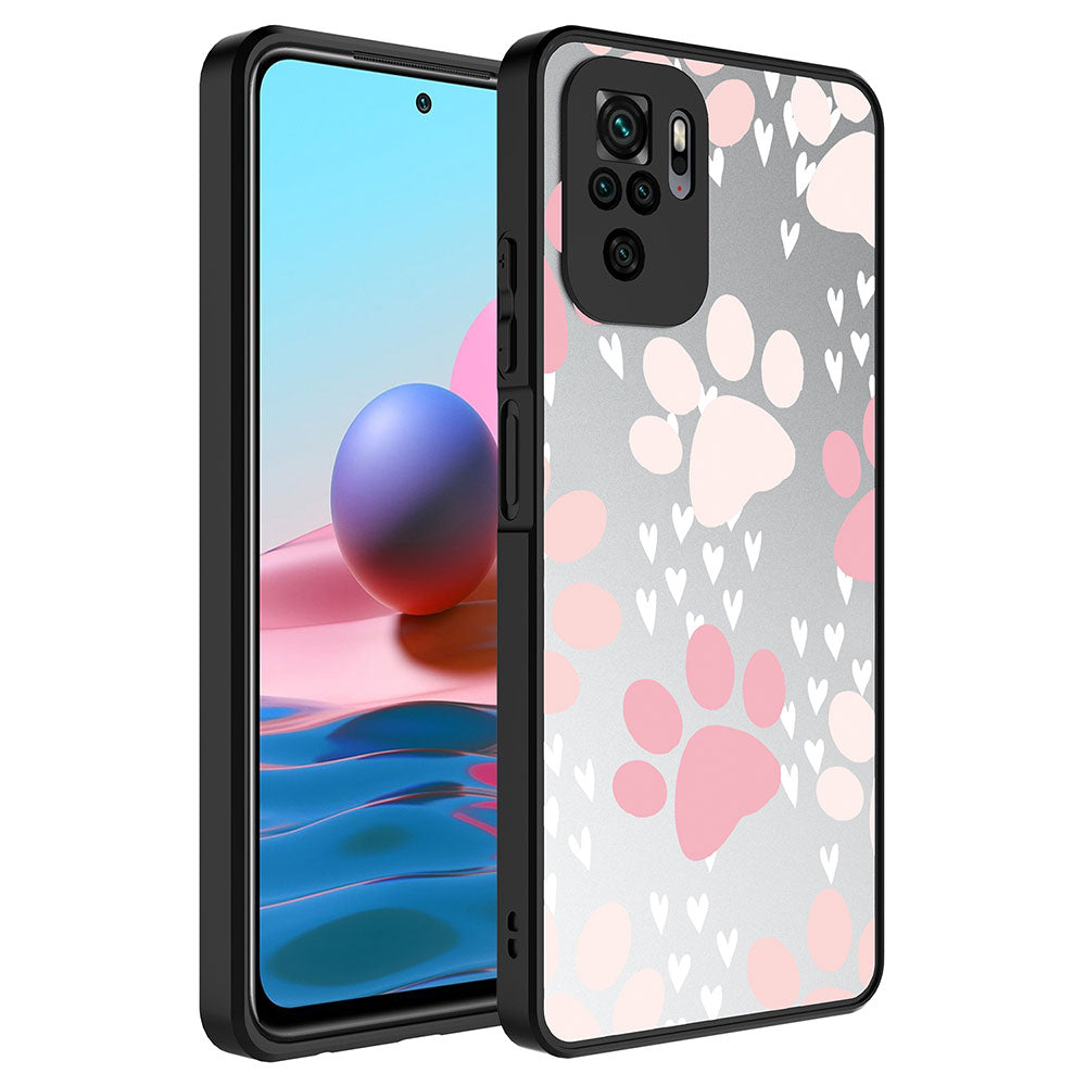 Xiaomi Redmi Note 10 Uyumlu Kılıf Aynalı Desenli Kamera Korumalı Parlak Zore Mirror Kapak