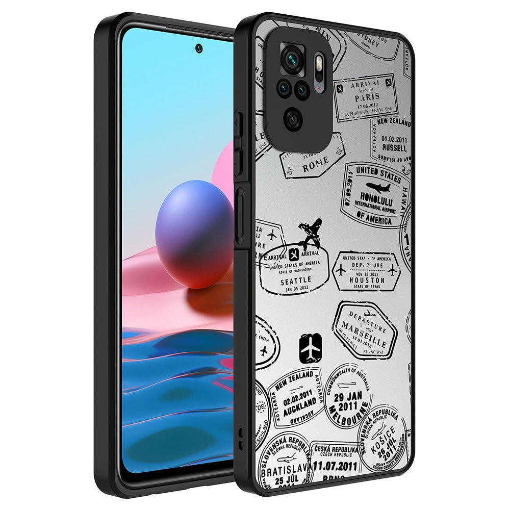 Xiaomi Redmi Note 10 Uyumlu Kılıf Aynalı Desenli Kamera Korumalı Parlak Zore Mirror Kapak