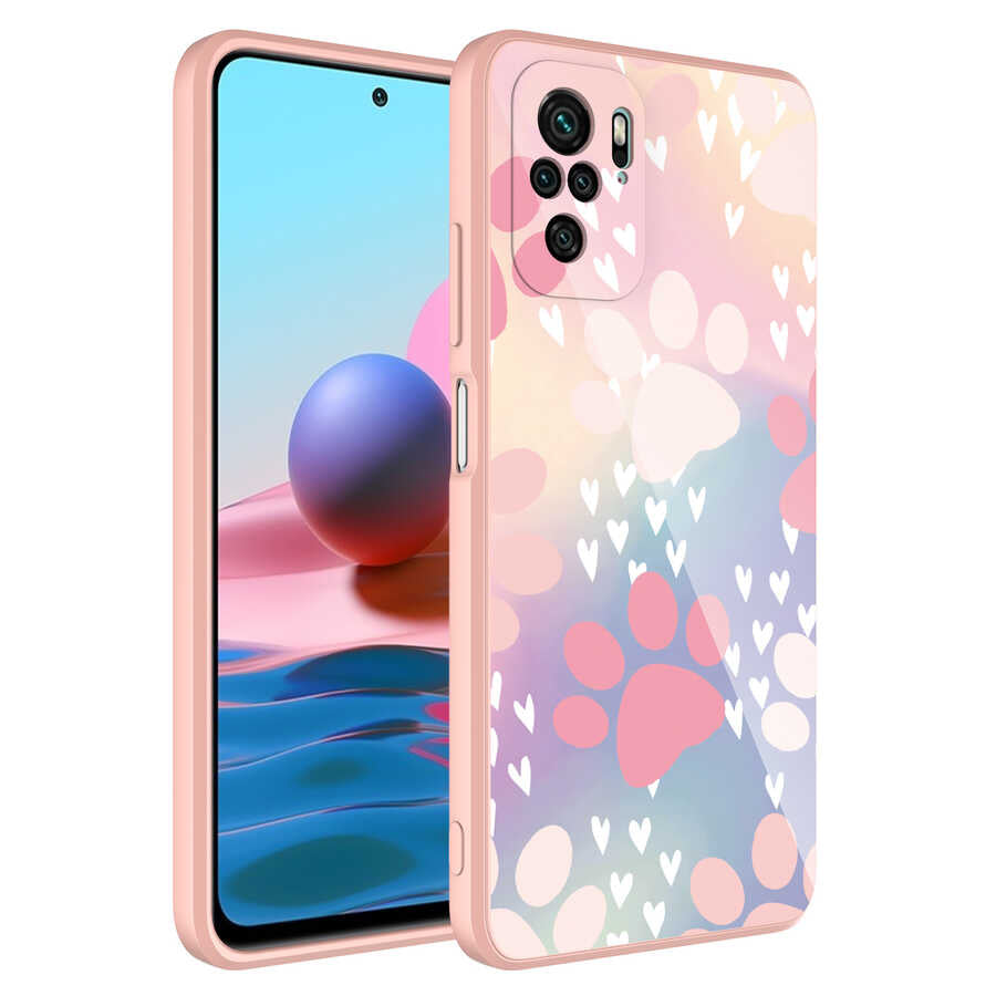 Xiaomi Redmi Note 10 Uyumlu Kılıf Kamera Korumalı Desenli Sert Silikon Zore Epoksi Kapak