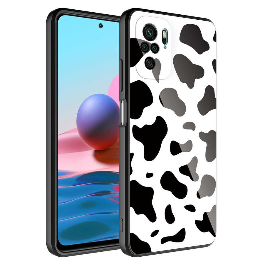 Xiaomi Redmi Note 10 Uyumlu Kılıf Kamera Korumalı Desenli Sert Silikon Zore Epoksi Kapak
