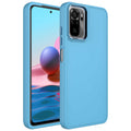 Xiaomi Redmi Note 10 Uyumlu Kılıf Metal Çerçeve ve Buton Tasarımlı Silikon Zore Luna Kapak