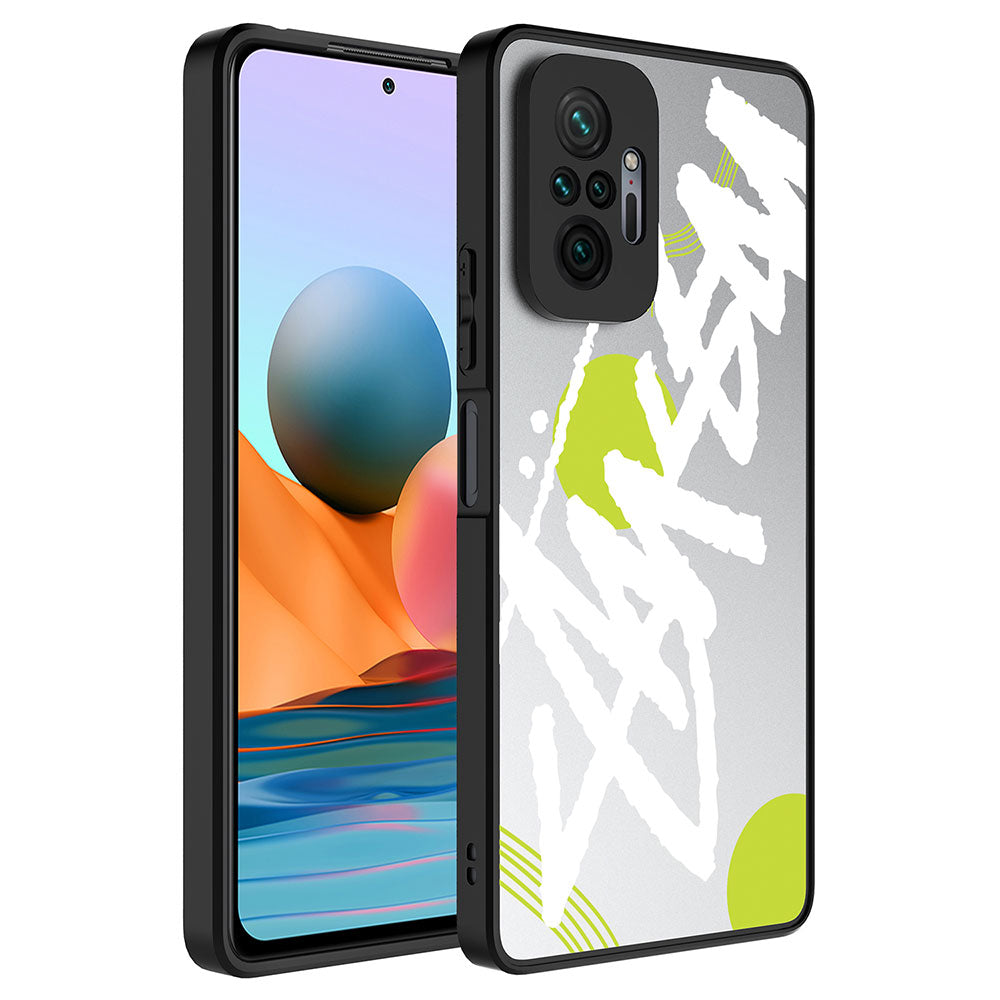 Xiaomi Redmi Note 10 Pro Uyumlu Kılıf Aynalı Desenli Kamera Korumalı Parlak Zore Mirror Kapak