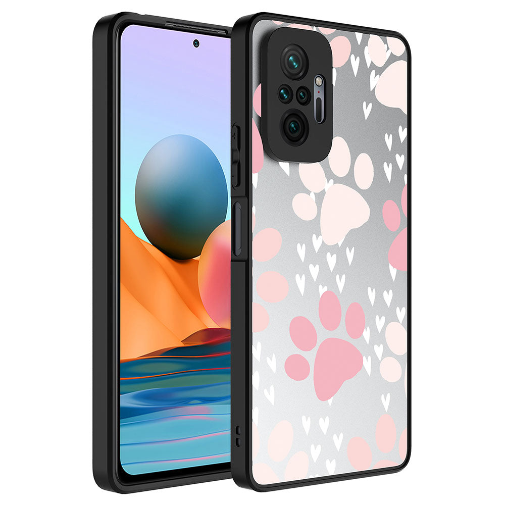 Xiaomi Redmi Note 10 Pro Uyumlu Kılıf Aynalı Desenli Kamera Korumalı Parlak Zore Mirror Kapak