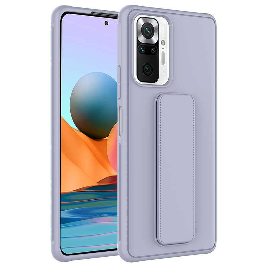 Xiaomi Redmi Note 10 Pro Uyumlu Kılıf Zore Qstand Kapak