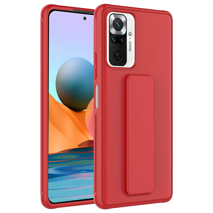 Xiaomi Redmi Note 10 Pro Uyumlu Kılıf Zore Qstand Kapak