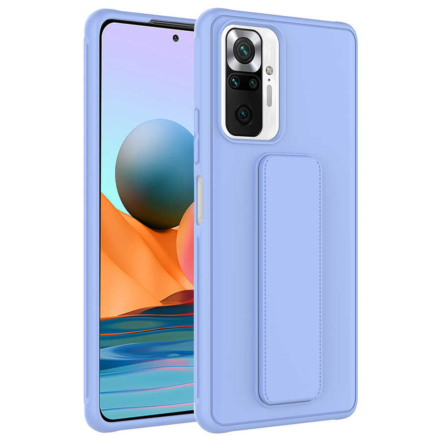 Xiaomi Redmi Note 10 Pro Uyumlu Kılıf Zore Qstand Kapak