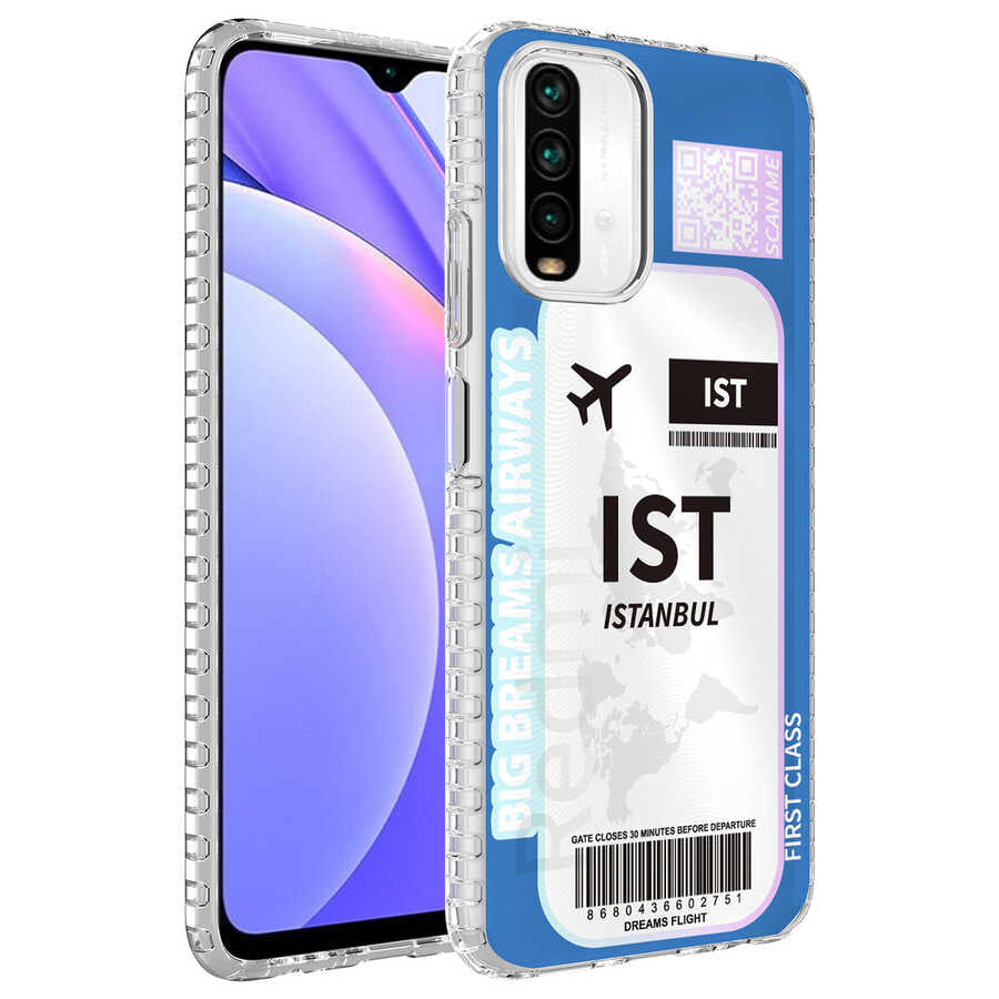 Xiaomi Redmi Note 10S Uyumlu Kılıf Airbag Kenarlı Renkli Desenli Silikon Zore Elegans Kapak