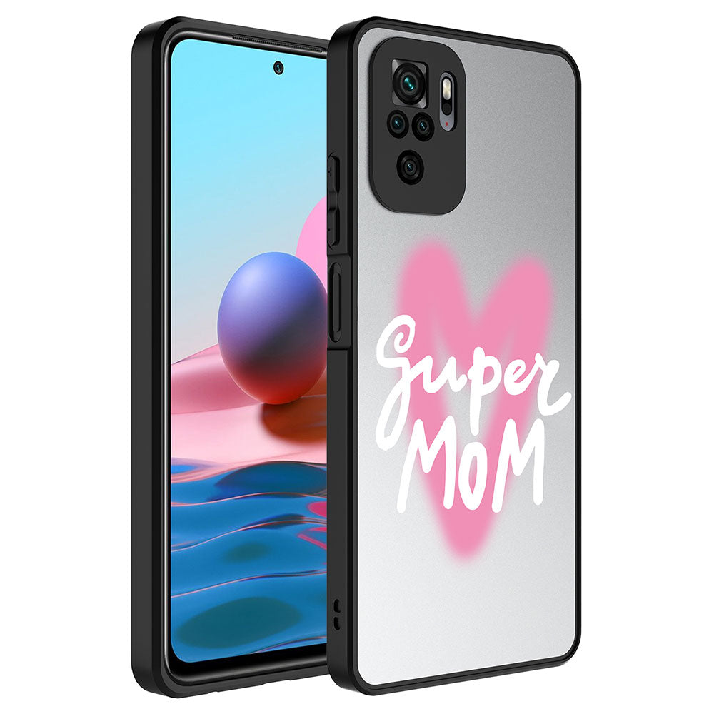 Xiaomi Redmi Note 10S Uyumlu Kılıf Aynalı Desenli Kamera Korumalı Parlak Zore Mirror Kapak