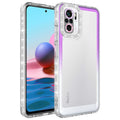 Xiaomi Redmi Note 10S Uyumlu Kılıf Simli ve Renk Geçiş Tasarımlı Lens Korumalı Zore Park Kapak