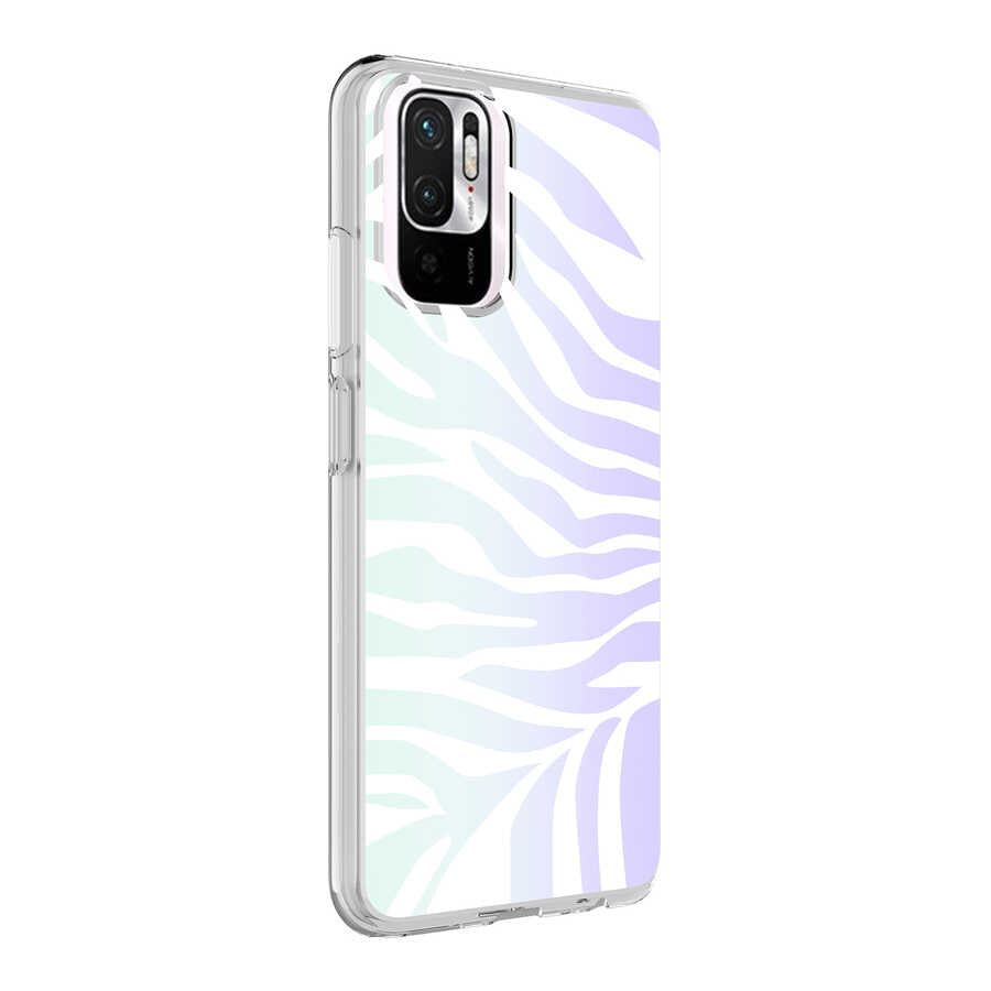 Xiaomi Redmi Note 10S Uyumlu Kılıf Zore M-Blue Desenli Kapak