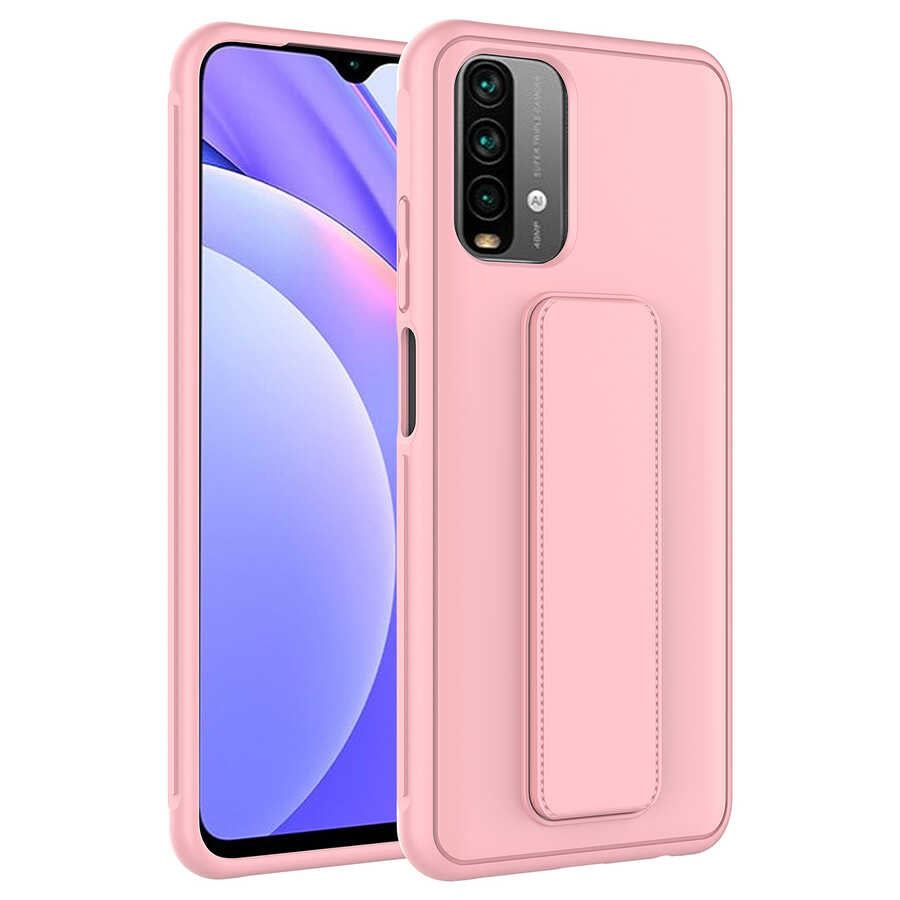 Xiaomi Redmi Note 10S Uyumlu Kılıf Zore Qstand Kapak