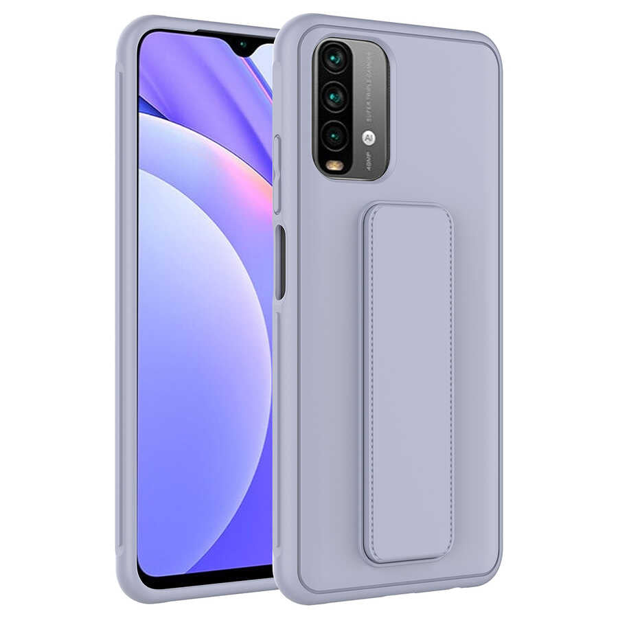 Xiaomi Redmi Note 10S Uyumlu Kılıf Zore Qstand Kapak
