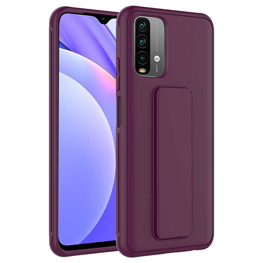 Xiaomi Redmi Note 10S Uyumlu Kılıf Zore Qstand Kapak