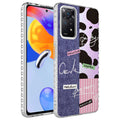 Xiaomi Redmi Note 11 Global Uyumlu Kılıf Airbag Kenarlı Renkli Desenli Silikon Zore Elegans Kapak