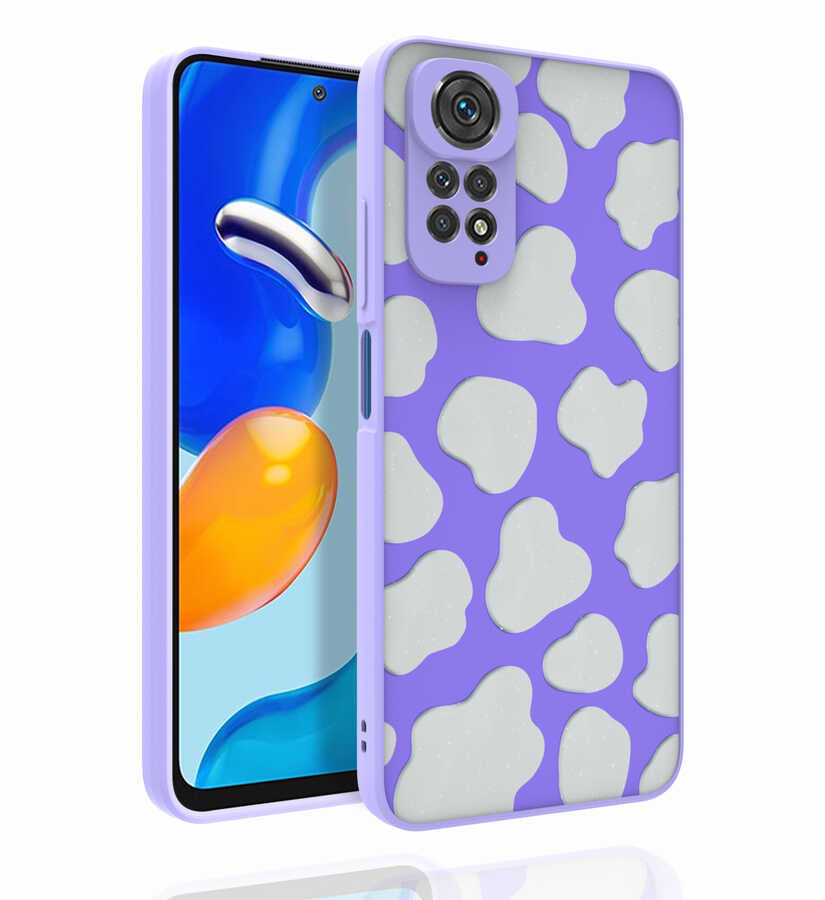Xiaomi Redmi Note 11 Global Uyumlu Kılıf Desenli Kamera Korumalı Parlak Zore Nora Kapak