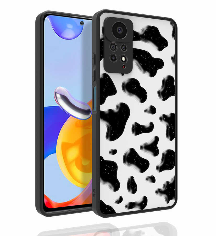 Xiaomi Redmi Note 11 Pro 5G Uyumlu Kılıf Desenli Kamera Korumalı Parlak Zore Nora Kapak