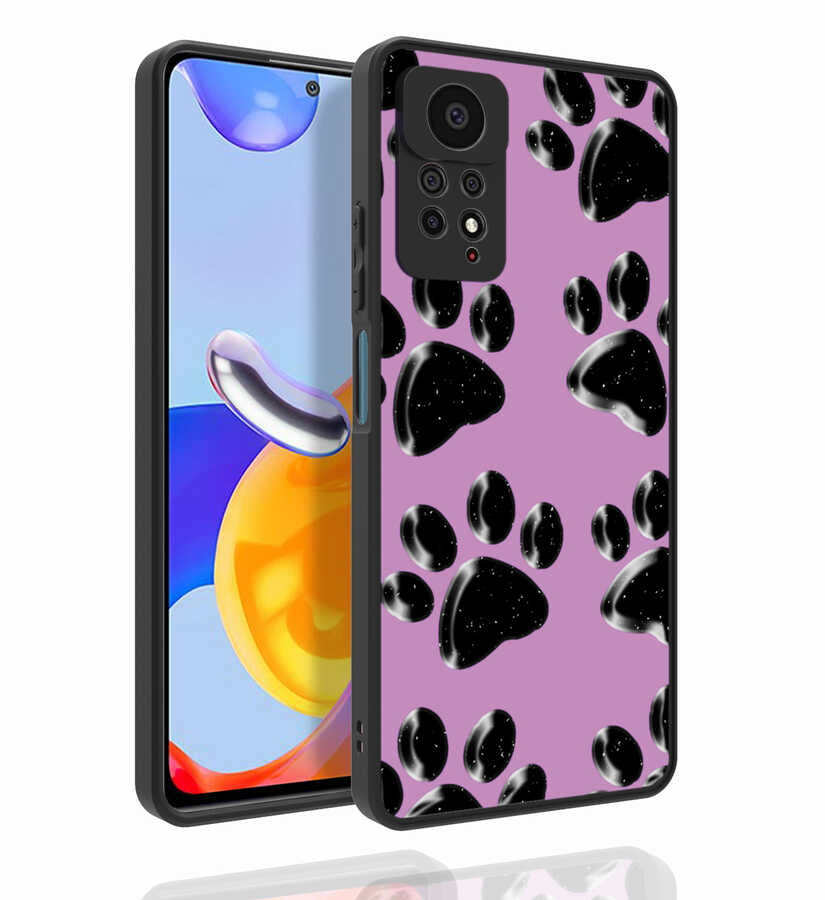 Xiaomi Redmi Note 11 Pro 5G Uyumlu Kılıf Desenli Kamera Korumalı Parlak Zore Nora Kapak