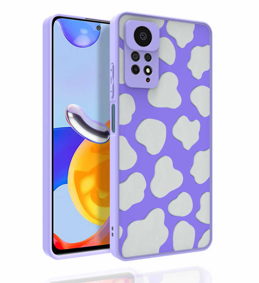 Xiaomi Redmi Note 11 Pro 5G Uyumlu Kılıf Desenli Kamera Korumalı Parlak Zore Nora Kapak