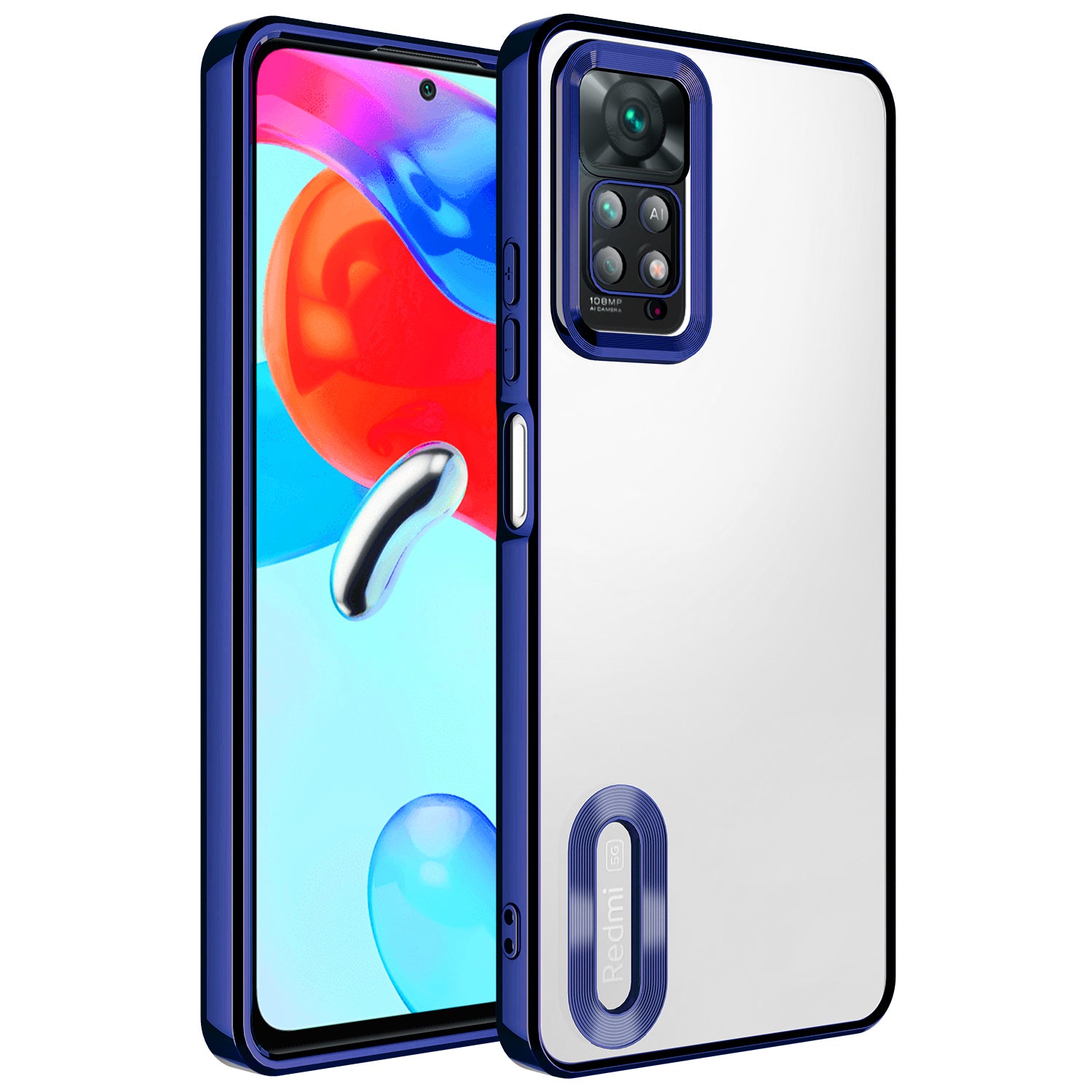 Xiaomi Redmi Note 11 Pro 5G Uyumlu Kılıf Kamera Korumalı Logo Gösteren Zore Omega Kapak