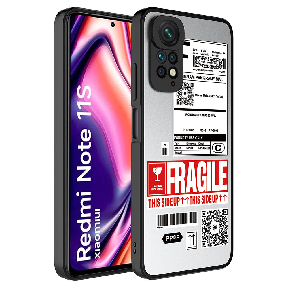 Xiaomi Redmi Note 11S Global Uyumlu Kılıf Aynalı Desenli Kamera Korumalı Parlak Zore Mirror Kapak