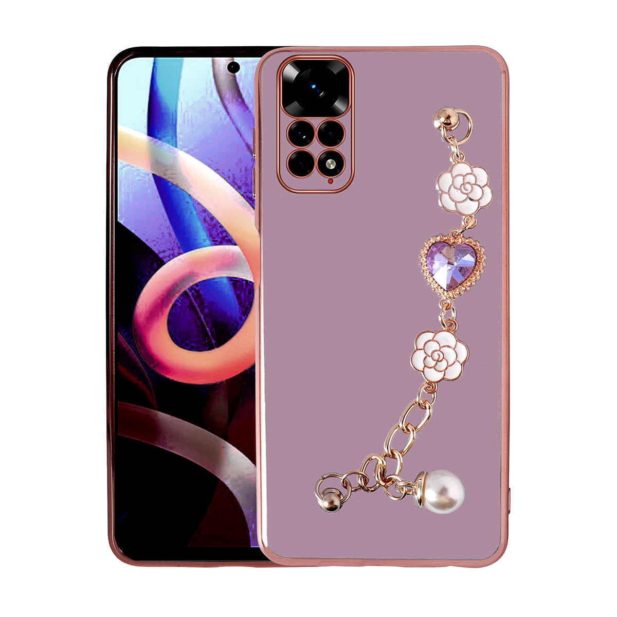 Xiaomi Redmi Note 11S Global Uyumlu Kılıf El Tutamaçlı Kamera Korumalı Zore Taka Silikon Kapak