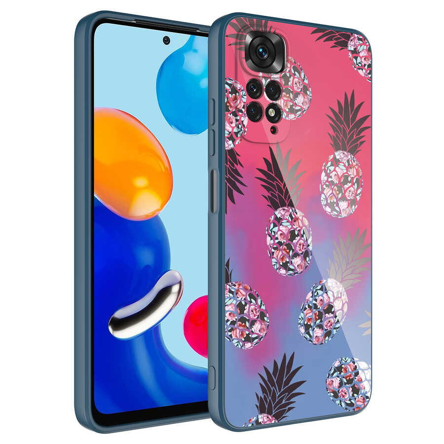 Xiaomi Redmi Note 11S Global Uyumlu Kılıf Kamera Korumalı Desenli Sert Silikon Zore Epoksi Kapak