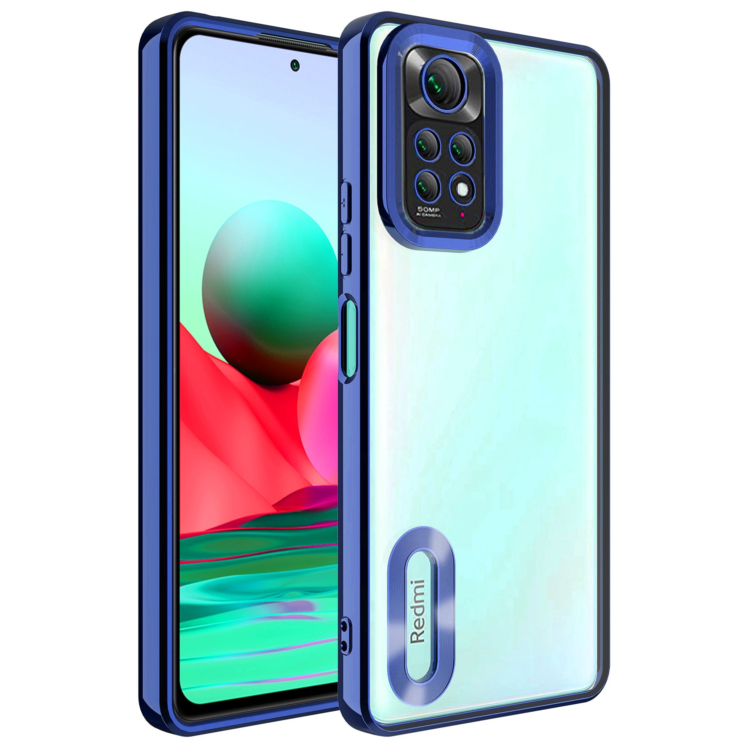 Xiaomi Redmi Note 11S Global Uyumlu Kılıf Kamera Korumalı Logo Gösteren Zore Omega Kapak