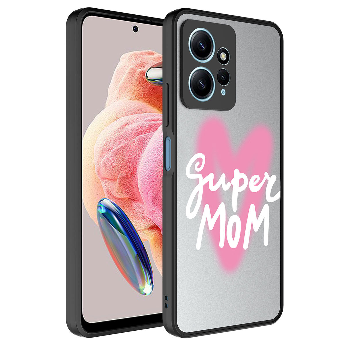 Xiaomi Redmi Note 12 4G Uyumlu Kılıf Aynalı Desenli Kamera Korumalı Parlak Zore Mirror Kapak