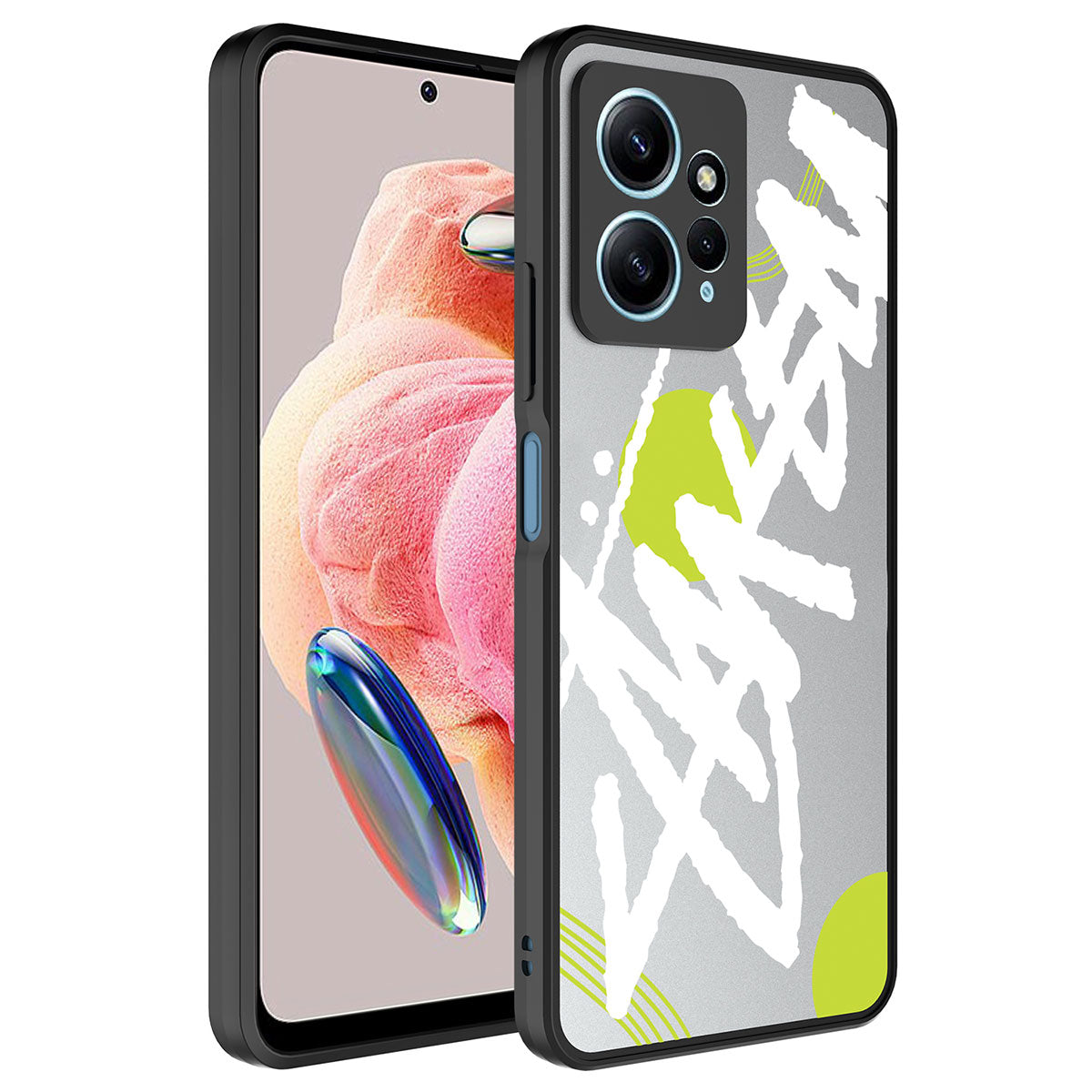 Xiaomi Redmi Note 12 4G Uyumlu Kılıf Aynalı Desenli Kamera Korumalı Parlak Zore Mirror Kapak