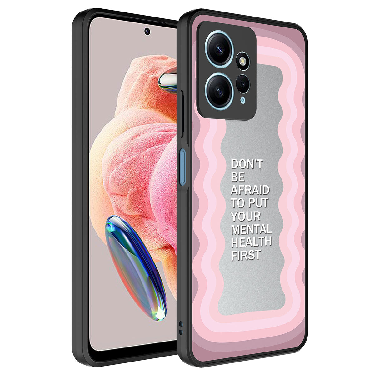 Xiaomi Redmi Note 12 4G Uyumlu Kılıf Aynalı Desenli Kamera Korumalı Parlak Zore Mirror Kapak