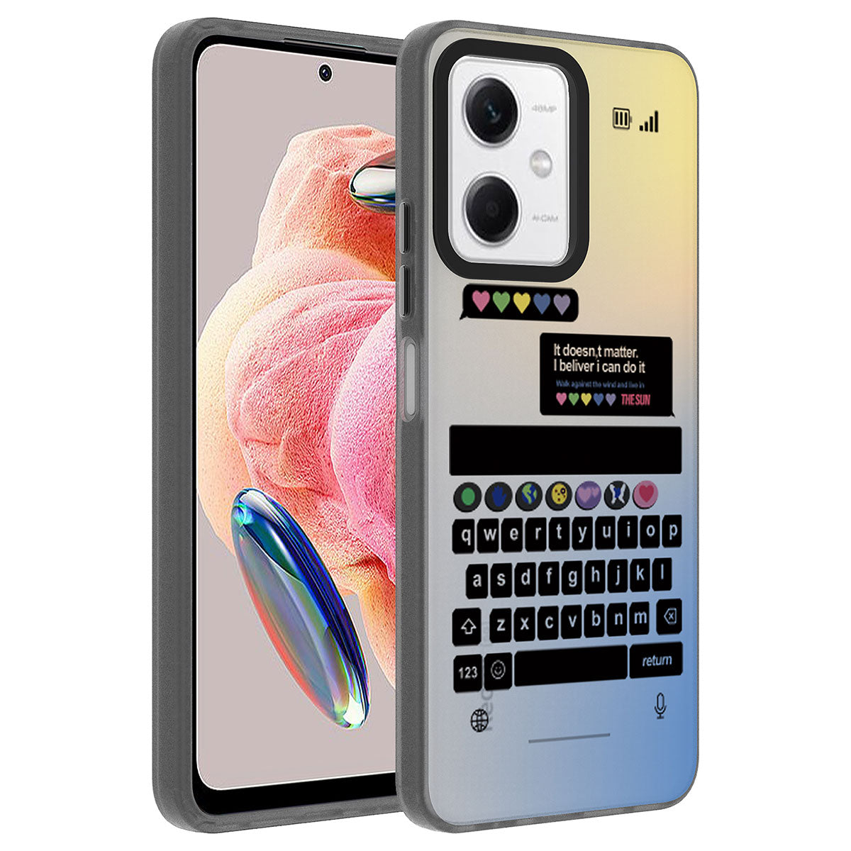 Xiaomi Redmi Note 12 4G Uyumlu Kılıf Desenli Zore Dragon Sert Kapak