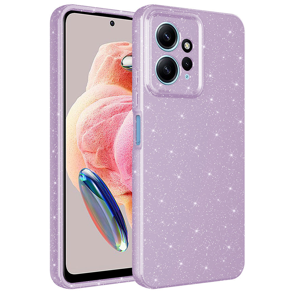 Xiaomi Redmi Note 12 4G Uyumlu Kılıf Kamera Korumalı Simli Lüks Zore Koton Kapak