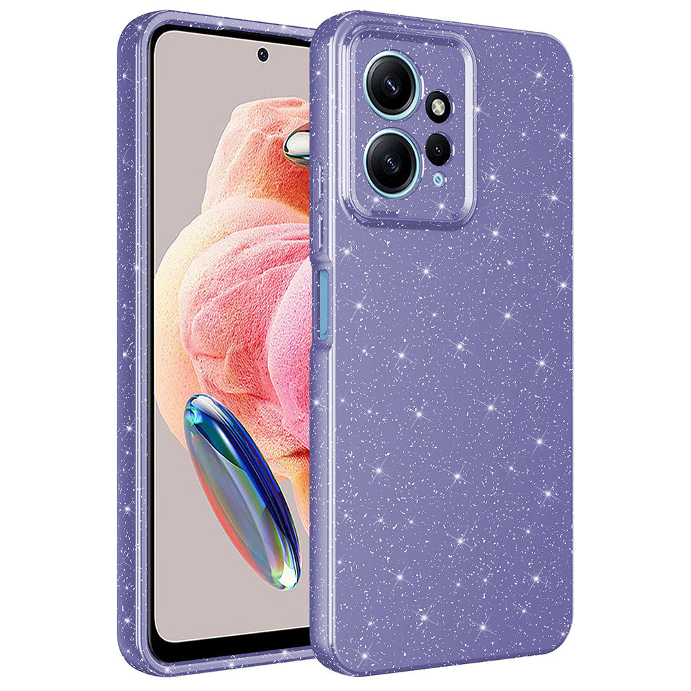Xiaomi Redmi Note 12 4G Uyumlu Kılıf Kamera Korumalı Simli Lüks Zore Koton Kapak