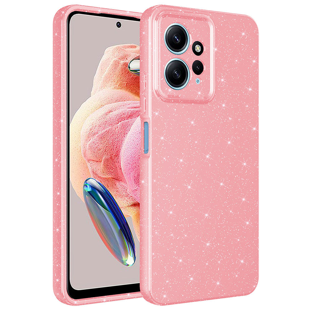 Xiaomi Redmi Note 12 4G Uyumlu Kılıf Kamera Korumalı Simli Lüks Zore Koton Kapak