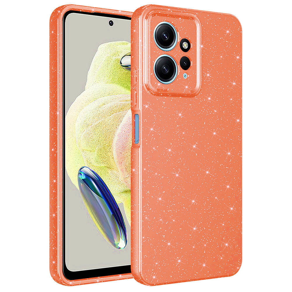 Xiaomi Redmi Note 12 4G Uyumlu Kılıf Kamera Korumalı Simli Lüks Zore Koton Kapak