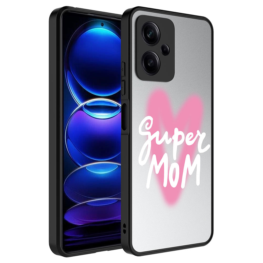 Xiaomi Redmi Note 12 5G Uyumlu Kılıf Aynalı Desenli Kamera Korumalı Parlak Zore Mirror Kapak