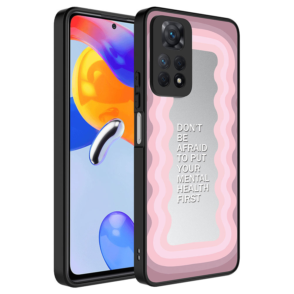Xiaomi Redmi Note 12 Pro 4G Uyumlu Kılıf Aynalı Desenli Kamera Korumalı Parlak Zore Mirror Kapak