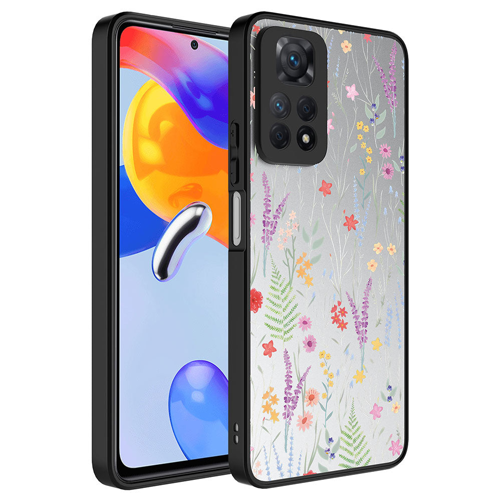 Xiaomi Redmi Note 12 Pro 4G Uyumlu Kılıf Aynalı Desenli Kamera Korumalı Parlak Zore Mirror Kapak