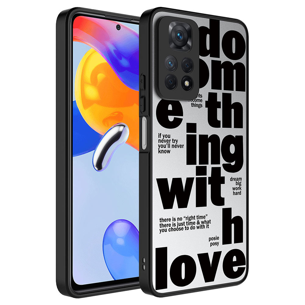 Xiaomi Redmi Note 12 Pro 4G Uyumlu Kılıf Aynalı Desenli Kamera Korumalı Parlak Zore Mirror Kapak
