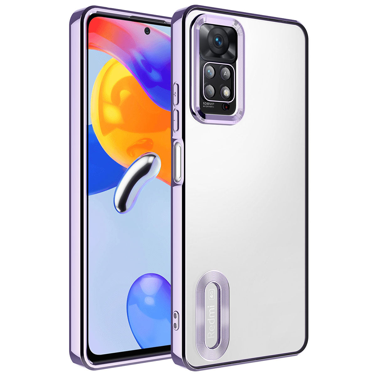 Xiaomi Redmi Note 12 Pro 4G Uyumlu Kılıf Kamera Korumalı Logo Gösteren Zore Omega Kapak