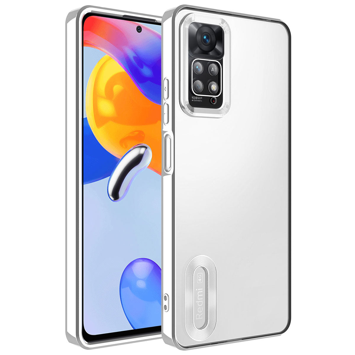 Xiaomi Redmi Note 12 Pro 4G Uyumlu Kılıf Kamera Korumalı Logo Gösteren Zore Omega Kapak
