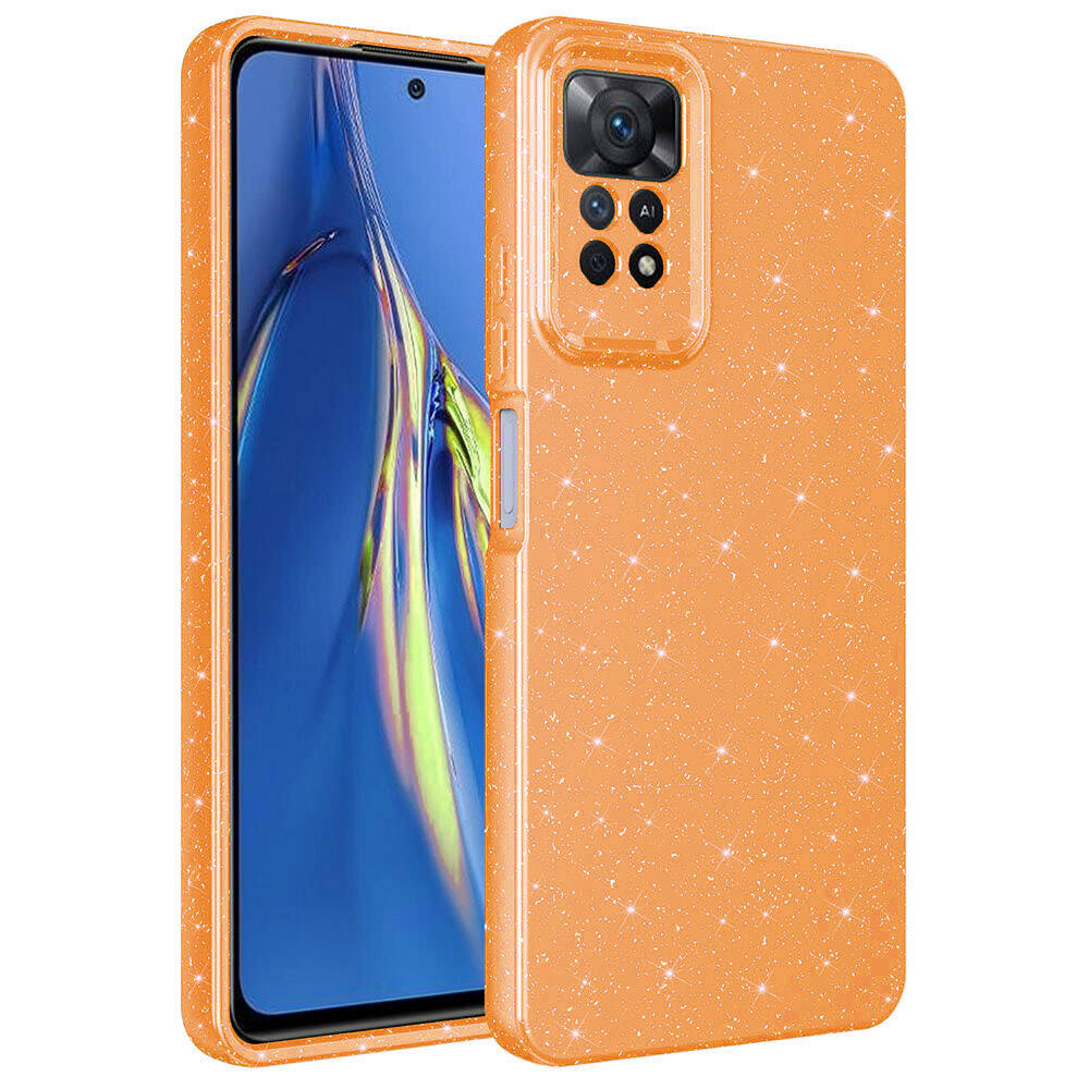 Xiaomi Redmi Note 12 Pro 4G Uyumlu Kılıf Kamera Korumalı Simli Lüks Zore Koton Kapak