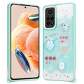 Xiaomi Redmi Note 12 Pro 4G Uyumlu Kılıf Parlayan Simli Kabartma Figürlü Zore Cevze Kapak