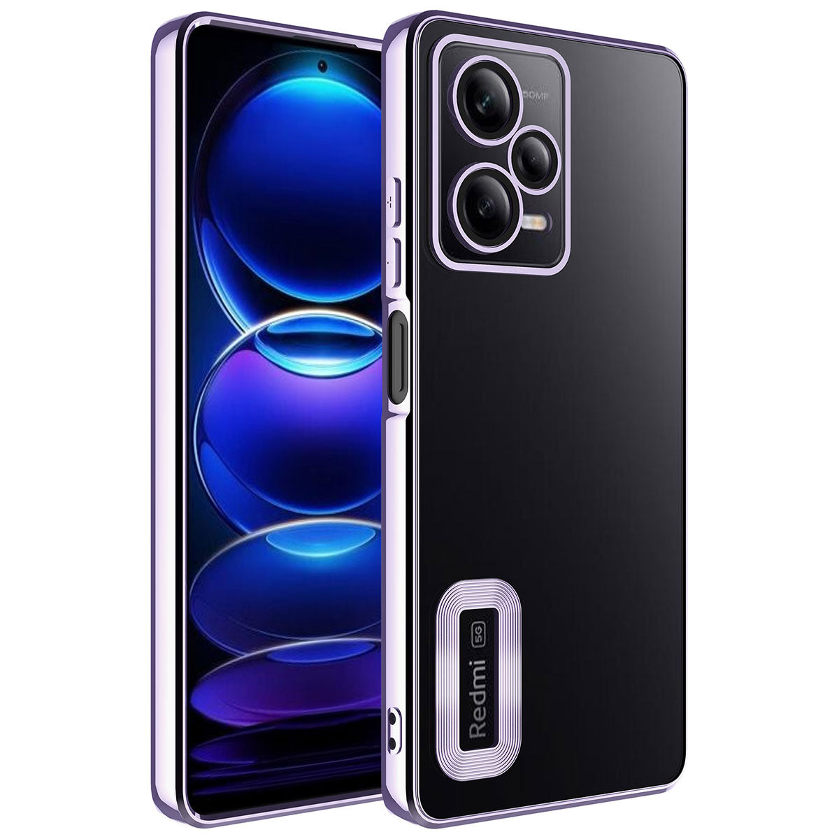 Xiaomi Redmi Note 12 Pro 5G Uyumlu Kılıf Kamera Korumalı Logo Gösteren Zore Omega Kapak