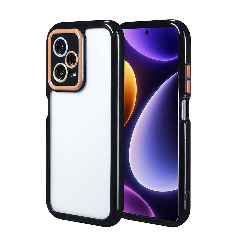 Xiaomi Redmi Note 12 Pro Plus 5G Uyumlu Kılıf Kamera Korumalı Renkli Kenar ve Çerçeve Tasarımlı Zore Vitamin Kapak