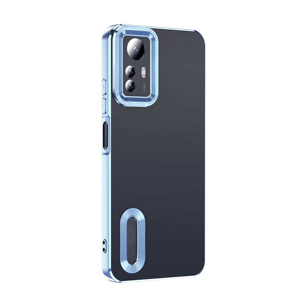Xiaomi Redmi Note 12S Uyumlu Kılıf Kamera Korumalı Logo Gösteren Zore Omega Kapak