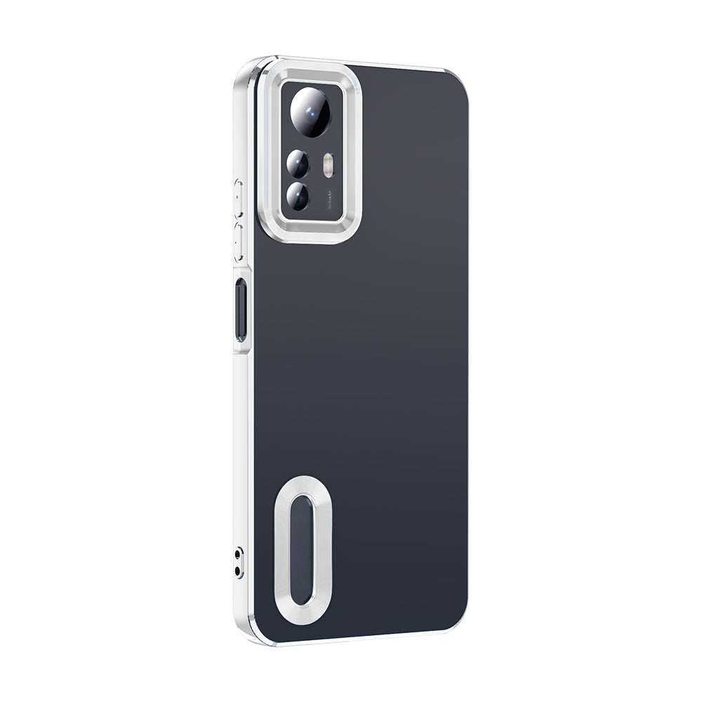 Xiaomi Redmi Note 12S Uyumlu Kılıf Kamera Korumalı Logo Gösteren Zore Omega Kapak