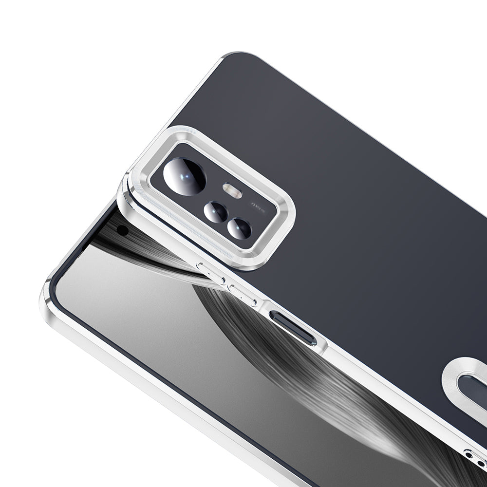 Xiaomi Redmi Note 12S Uyumlu Kılıf Kamera Korumalı Logo Gösteren Zore Omega Kapak