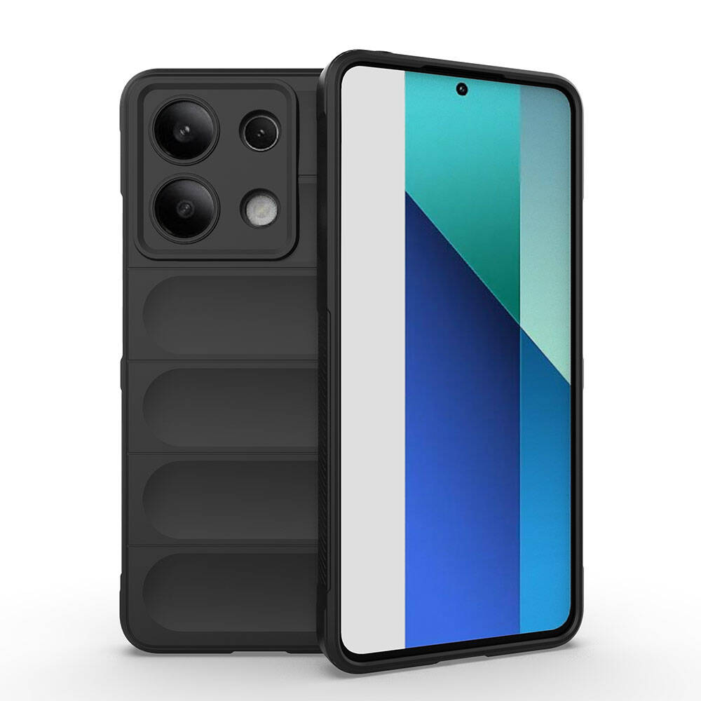 Xiaomi Redmi Note 13 4G Uyumlu Kılıf Esnek TPU Oyuklu Arka Yüzey Tasarımlı Zore Etnik Silikon Kapak